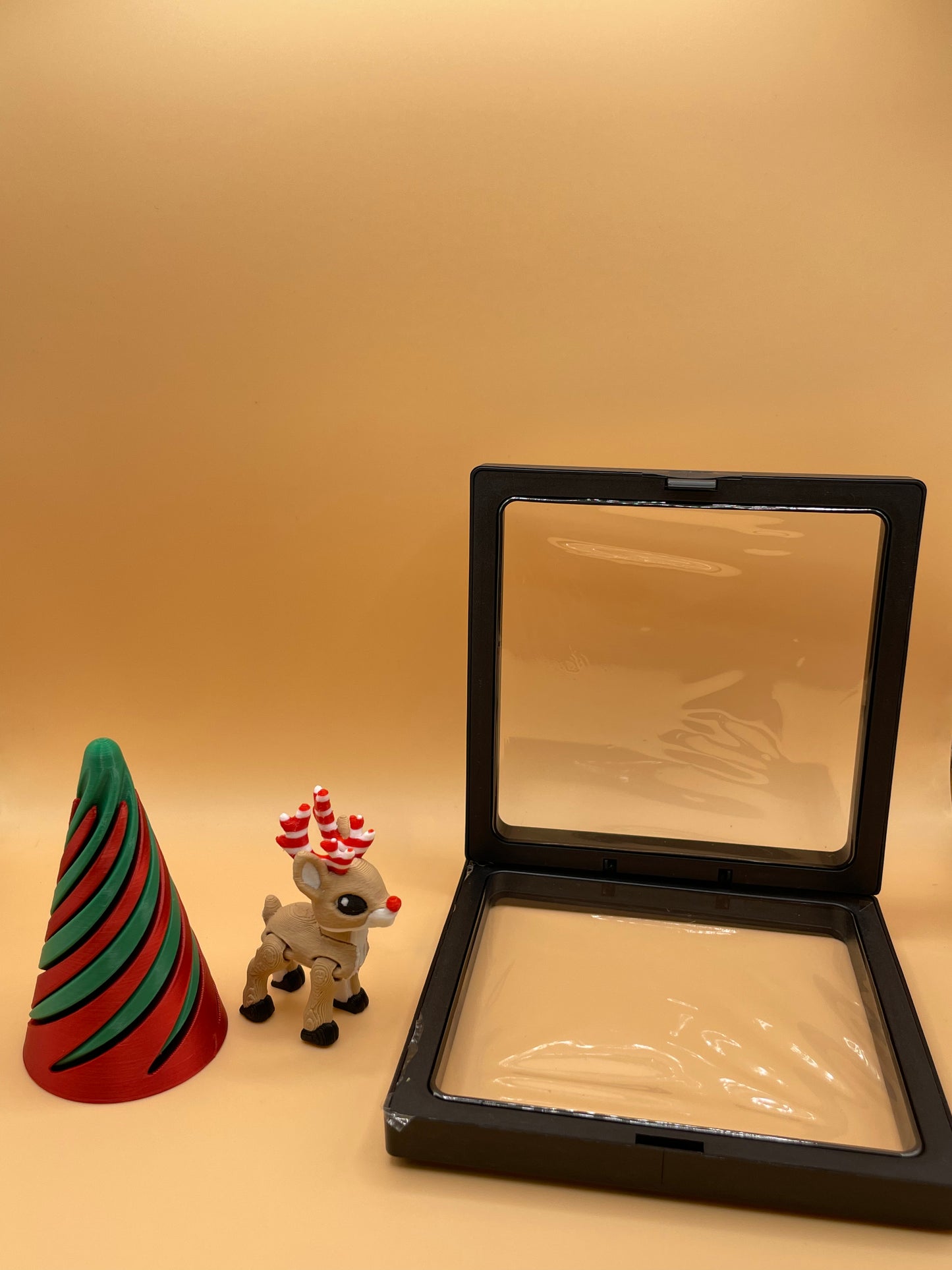 Festive Spiral Cone & Rudolf Set