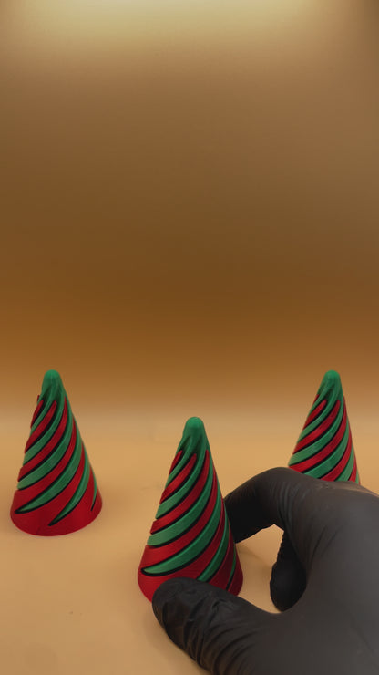 Holiday Spiral Cone Trio